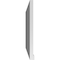 Ekena Millwork Vertical Surface Mount PVC Gable Vent w/ 2"W x 2"H , Brickmould Sill Frame, 38"W x 26"H GVPVE38X2603SN - alternate 4